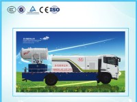 各地為治理大氣污染，推出了多功能噴霧降塵車